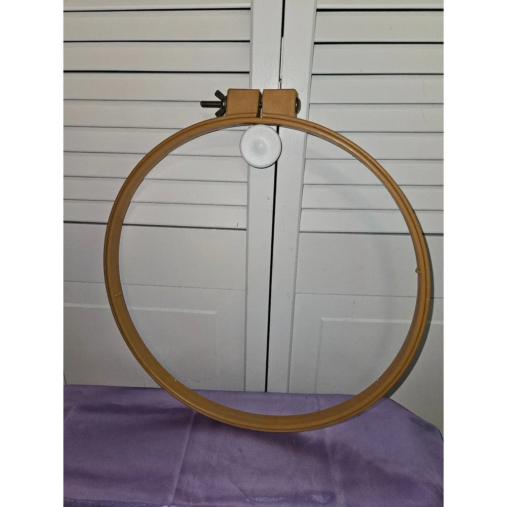 Vintage Wooden Embroidery Quilting Hoops Set 3pc 12 & 14 Inch American Heritage